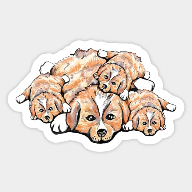 Puppies Sticker by drknice